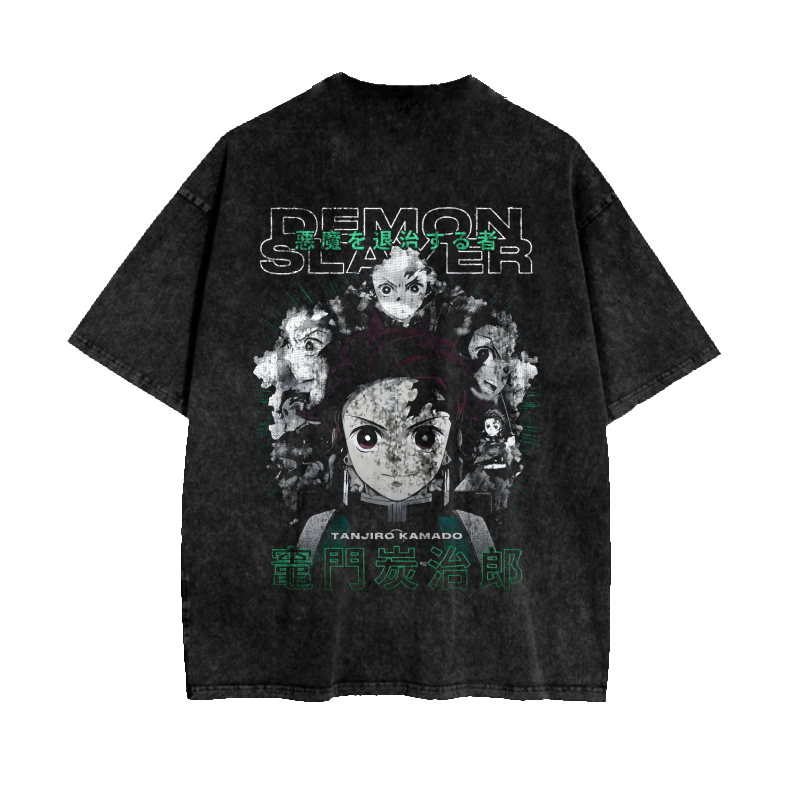 Crucifix OverSized Anime Back Print T